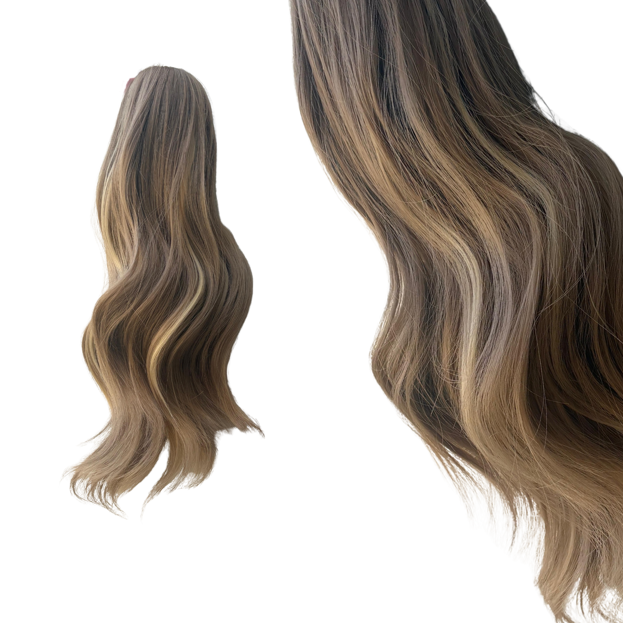 Demi-Queue à Clipser Blond Beige 35 cm