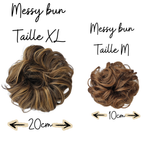 Comparaison des tailles - Messy Bun XL 20cm vs Medium 10cm