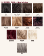 Nuancier Le Messy Bun XL - teintes du plus foncé au plus clair