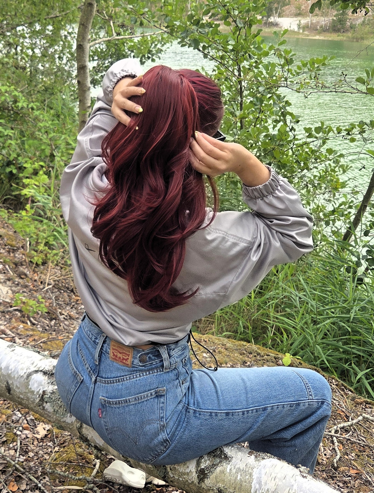 porte la Bouncy en teinte burgundy